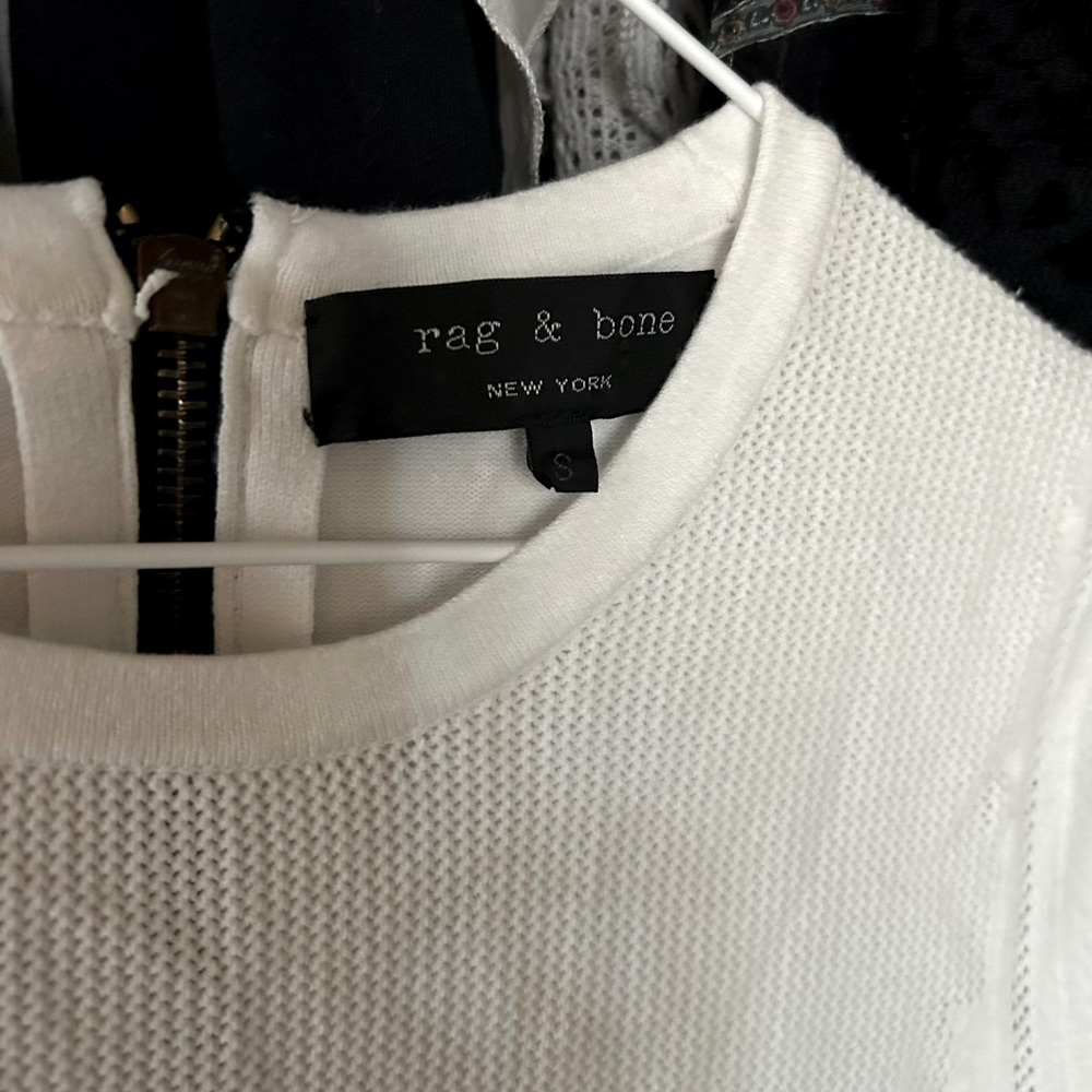 Mesh 3/4 sleeve White Rag & Bone Top